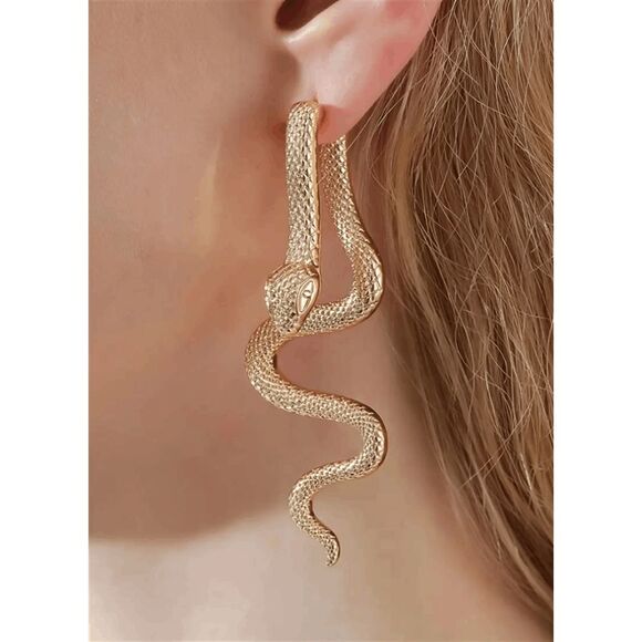 Boho Snake Earrings - Picture 1 of 9